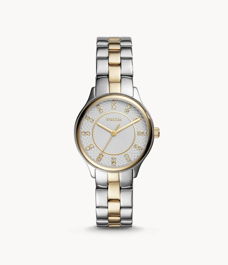 Fossil Fossil Women's Modern Sophisticate Three-Hand, Two-Tone Stainless Steel Watch 1