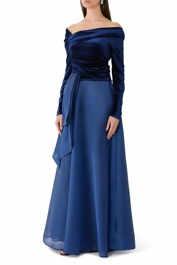 Talbot Runhof Talbot Runhof - Velvet Bodice Evening Gown