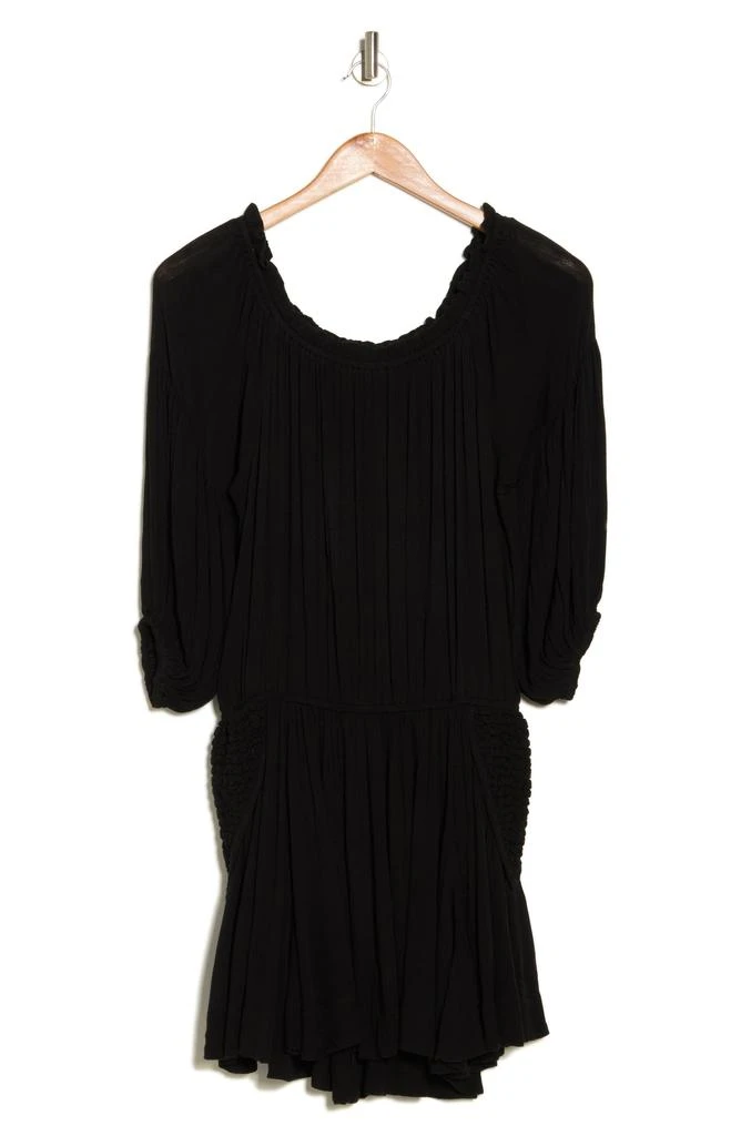 Elan Off the Shoulder Long Sleeve Cover-Up Dress 3