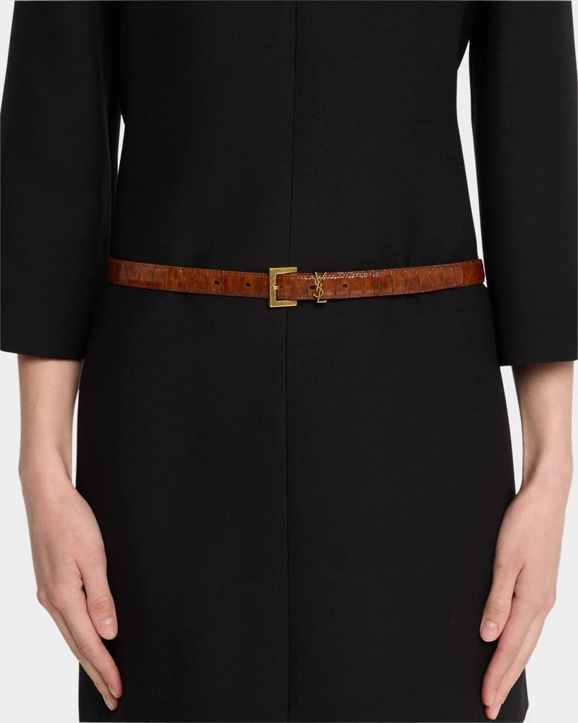 Yves Saint Laurent YSL Shiny Leather Belt 2