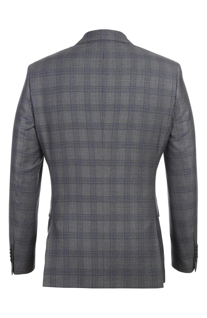 English Laundry Plaid Trim Fit Notch Lapel Two-Piece Suit 5