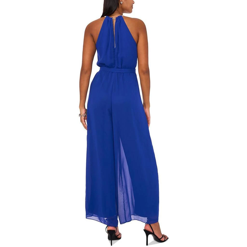 MSK Womens Chiffon Rhinestone Jumpsuit 2