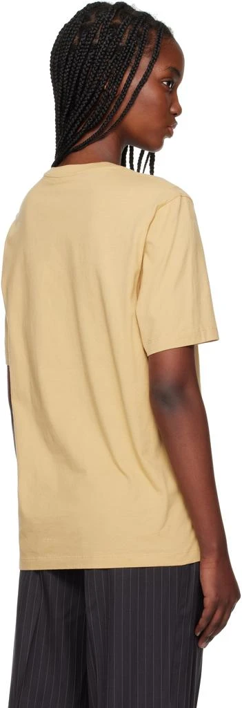 Maison Kitsune Yellow Chillax Fox Patch Regular T-shirt 3