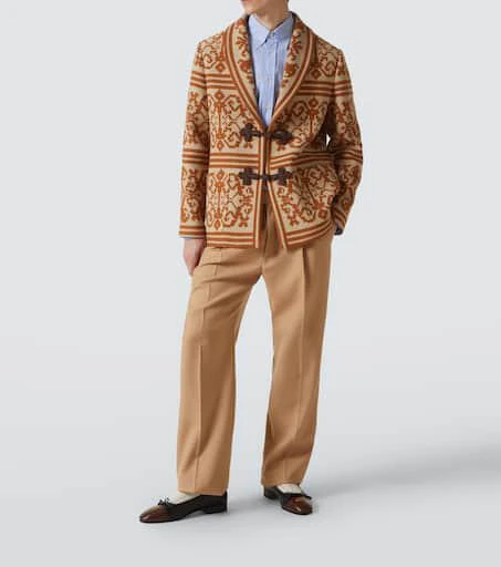 Valentino Cotton and linen jacquard cardigan 2