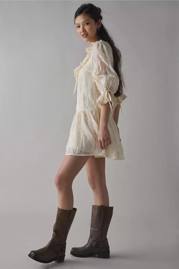 Kiss The Sky Kiss The Sky Lace Ruffle Collar Babydoll Mini Dress 4