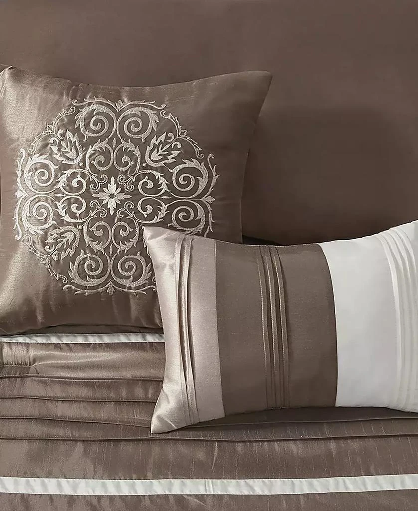 Madison Park Blaire Faux-Silk 7-Pc. Comforter Set 11