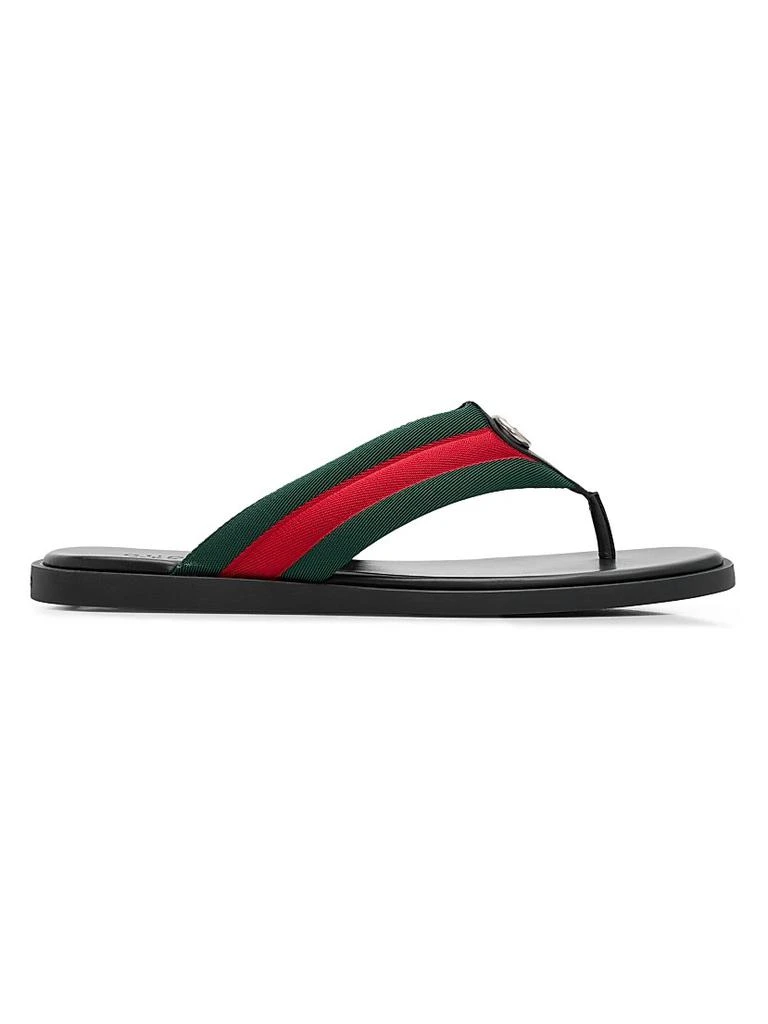 Gucci Gucci Pursuit Trek Web Rubber Slide - Sandals - Free  display picture 1