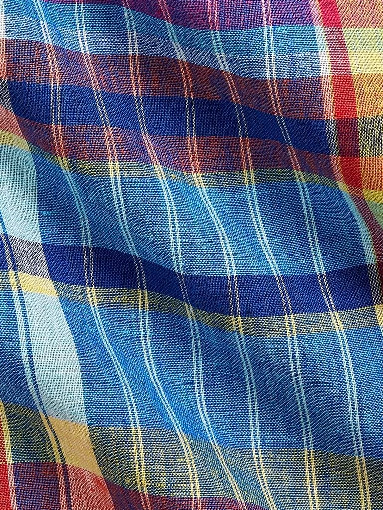 Ralph Lauren Classic-Fit Plaid Linen Workshirt 6