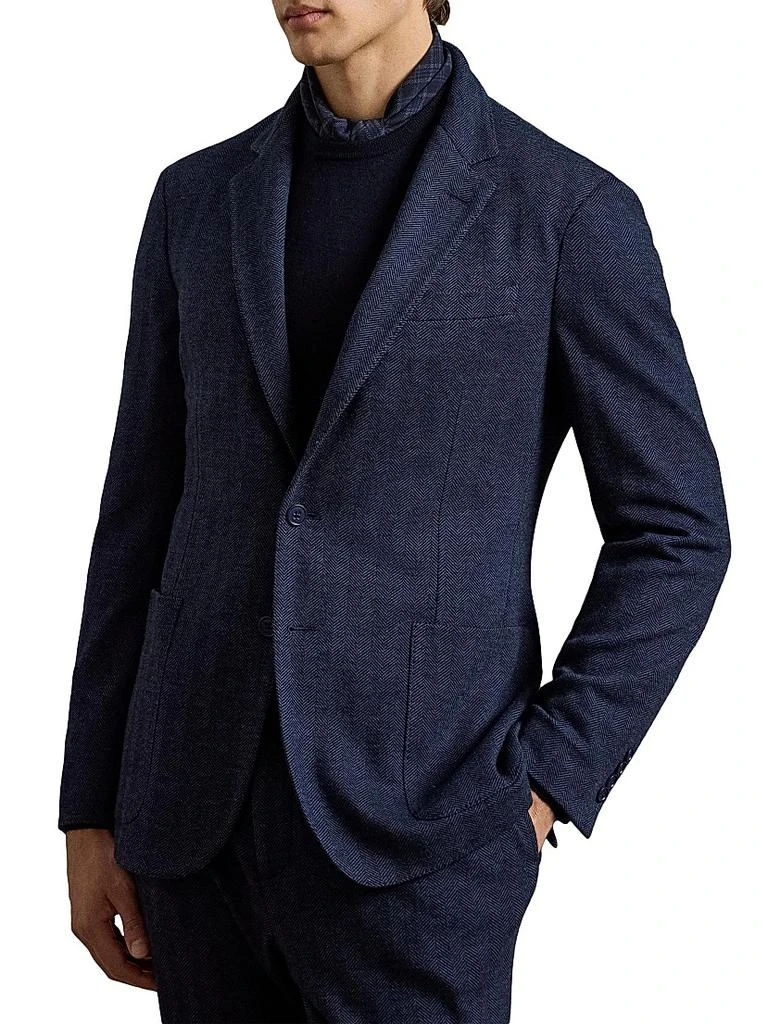 Ralph Lauren Hadley Hand-Tailored Herringbone Jacket 6