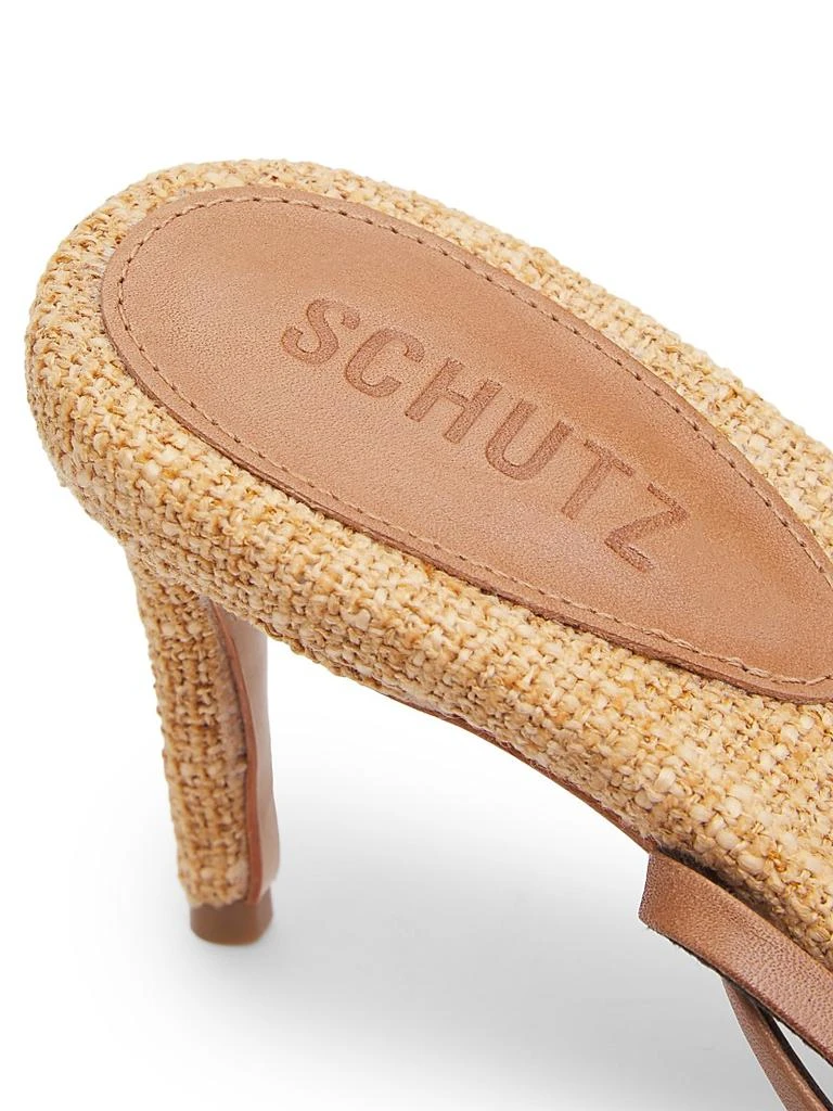 Schutz Bari 75MM Leather Sandals 6