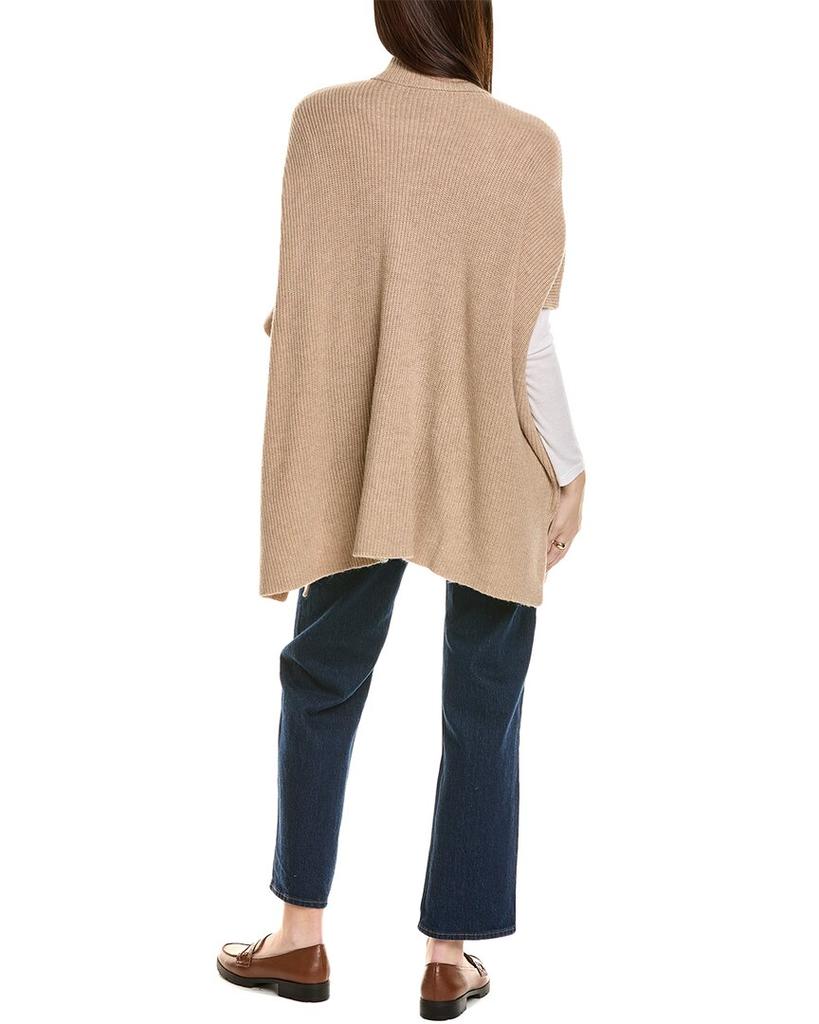 Bruno Magli Zip Front Wool & Cashmere-Blend Poncho