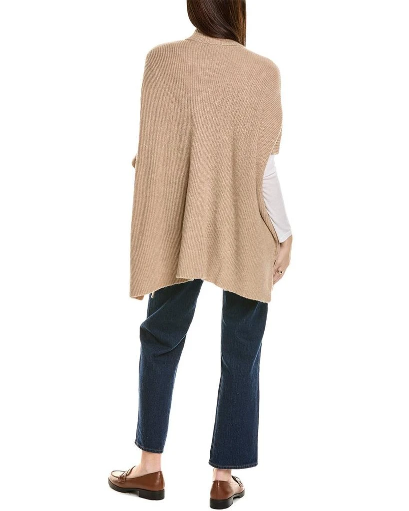 Bruno Magli Zip Front Wool & Cashmere-Blend Poncho 2
