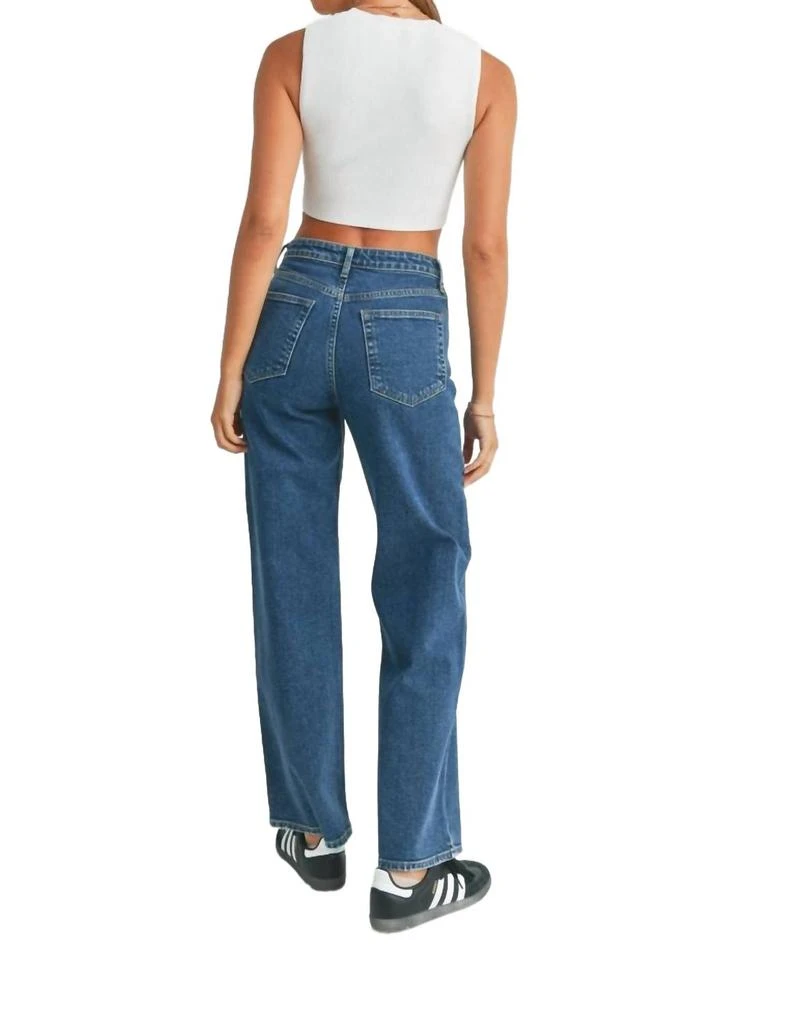 JUST BLACK DENIM The Perfect Wide Leg Jeans In Dark 3