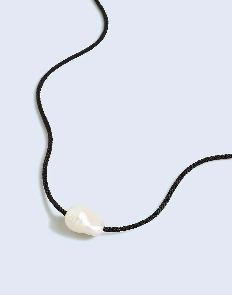 Madewell Organic Freshwater Pearl Cord Necklace 1