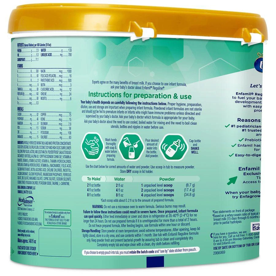 Enfamil Reguline Infant Formula Makes 147 Ounces 9