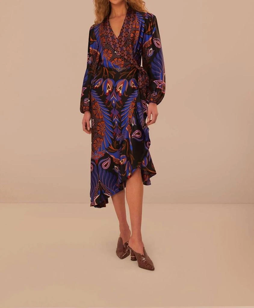 Farm Rio Farm Rio - HEART FOREST WRAP MIDI 1