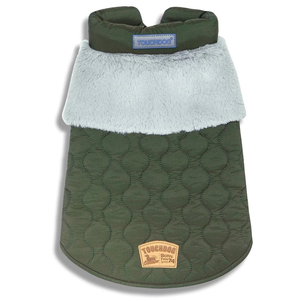 Touchdog 'Furrost-Bite' Fur and Fleece Designer Fashion Dog Jacket 8