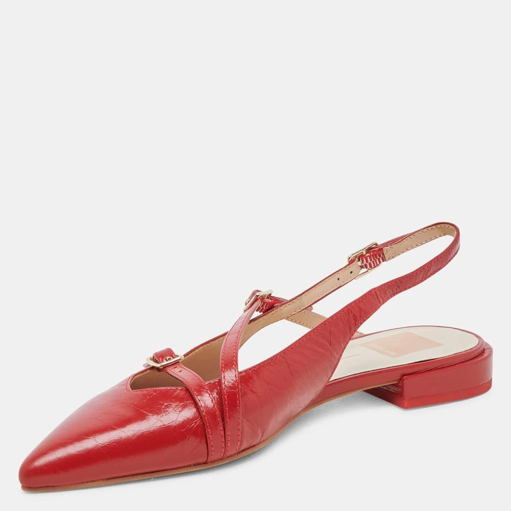 Dolce Vita Pamla Wide Flats Red Crinkle Patent 4