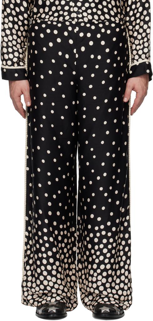 Anna Sui Black Polka Pyjama Pants