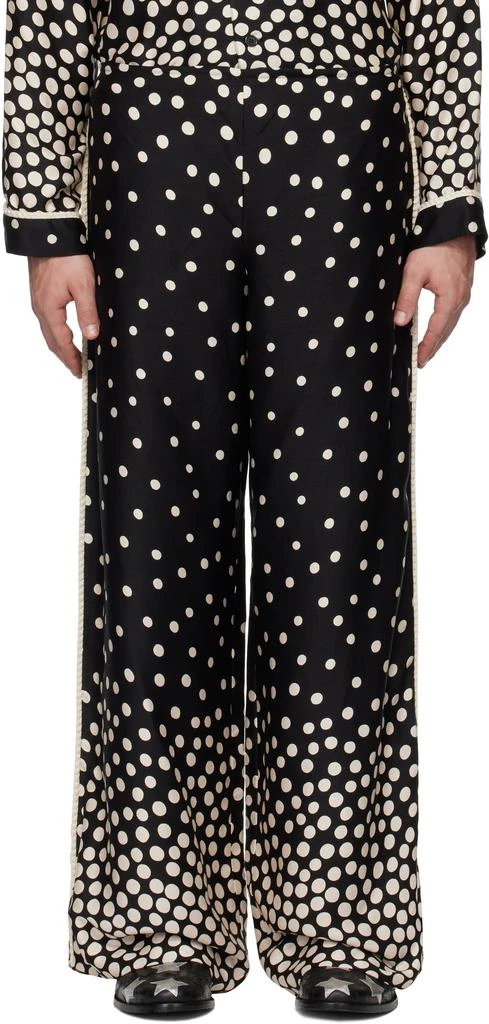 Anna Sui Black Polka Pyjama Pants 1