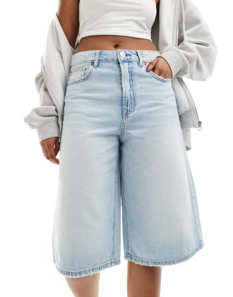 Stradivarius Stradivarius bermuda jorts in light blue