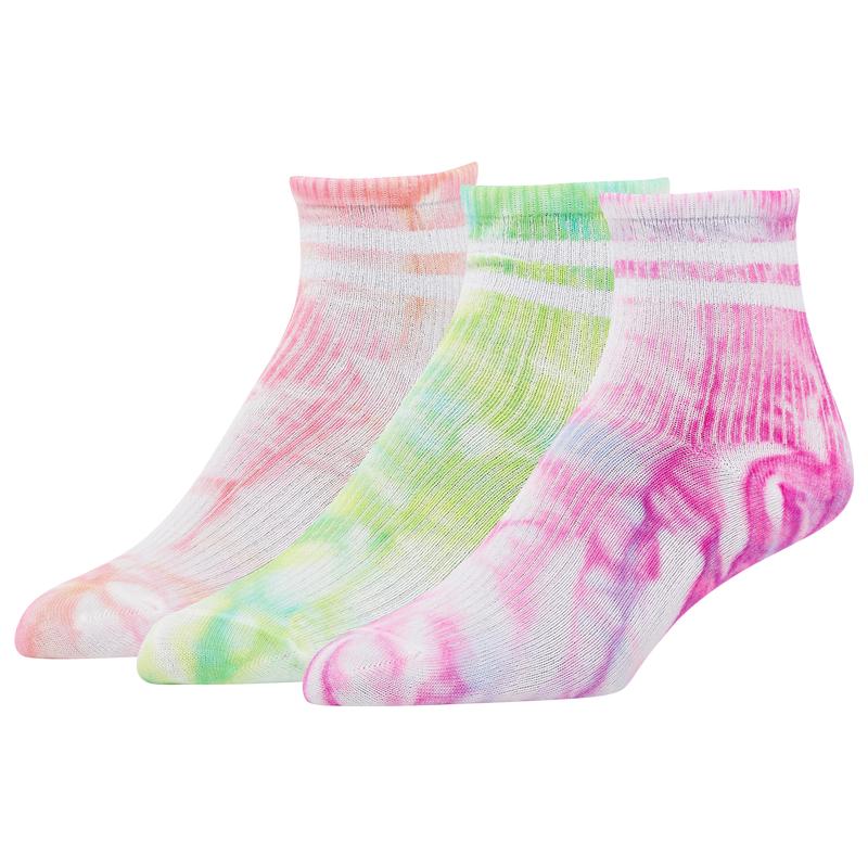 CSG CSG Varsity Stripe Tie Dye 3 Pack Anklet - Women's