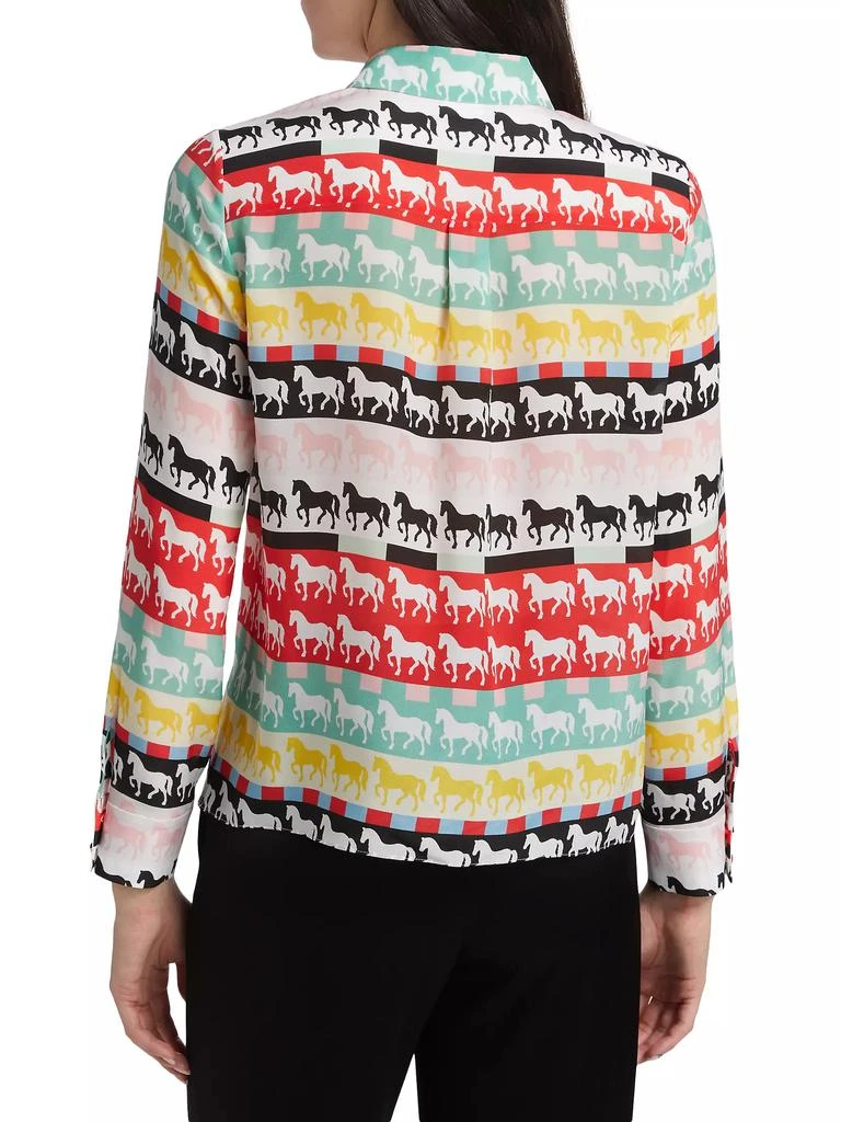 Alice + Olivia Willa Silk Butterfly Shirt 5