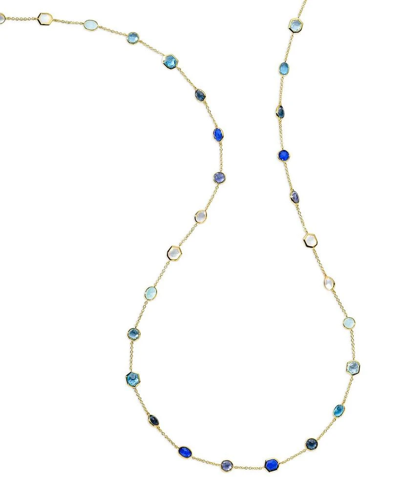 Ippolita 18K Yellow Gold Rock Candy® Multi Stone Mixed Cut Station Statement Necklace, 37" 1