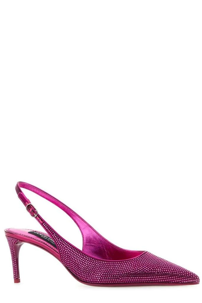 Dolce 
Gabbana Dolce 
Gabbana Rhinestones Embellished Slingback Pumps 2