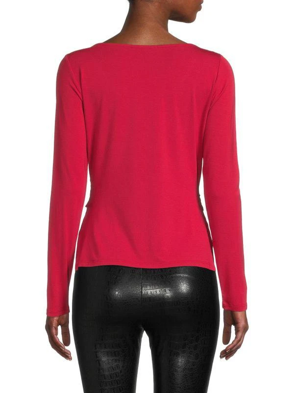 Donna Karan Plunge Twist Top 2