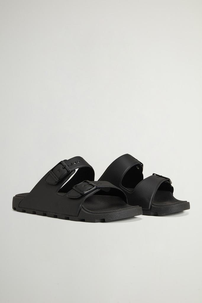 Woolrich Double-Band Rubber Sandals - Men - Black