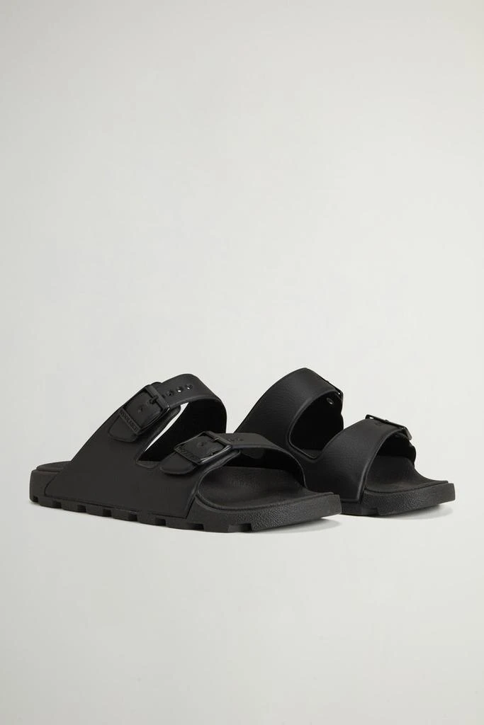 Woolrich Double-Band Rubber Sandals - Men - Black 2