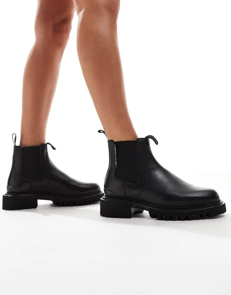 ALL SAINTS AllSaints Ada leather chelsea boots in black - BLACK 2