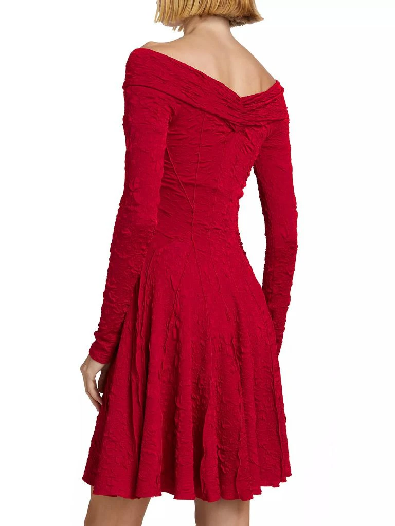 PRABAL GURUNG Textured Off-the-Shoulder Minidress 5