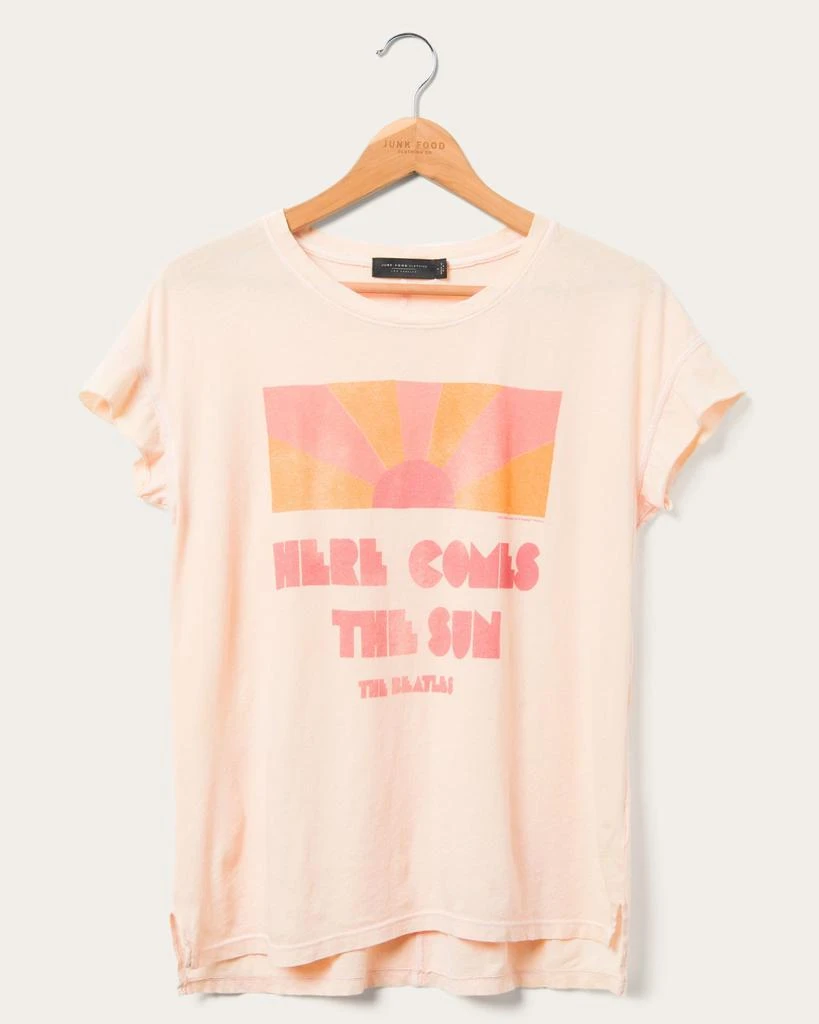 Junk Food Clothing Women's The Beatles Here Comes the Sun Easy Tee 1