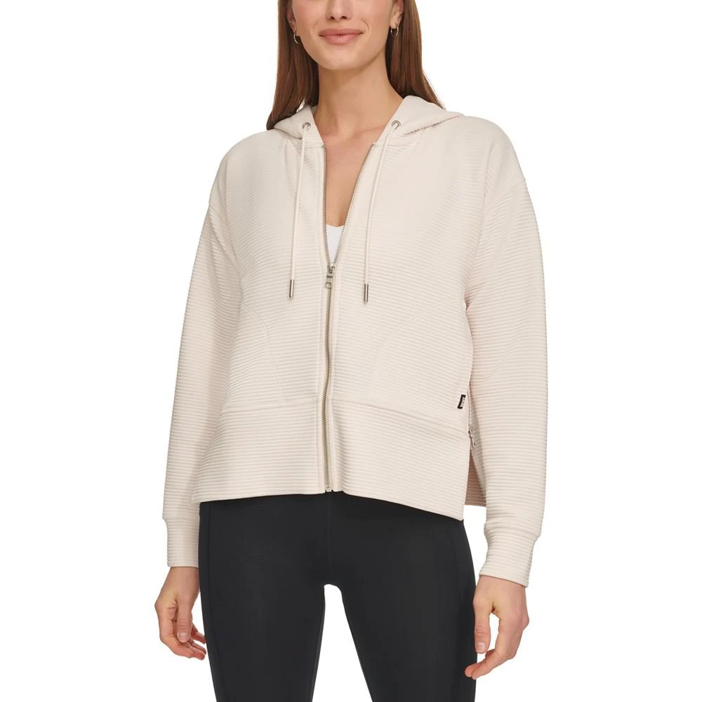 DKNY Women's Tech Ottoman Full-Zip Hoodie 5