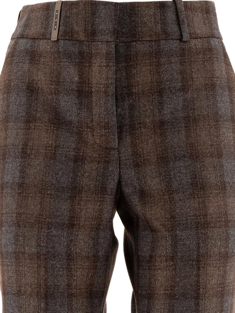 Peserico Peserico Plaid Tapered Pants 3