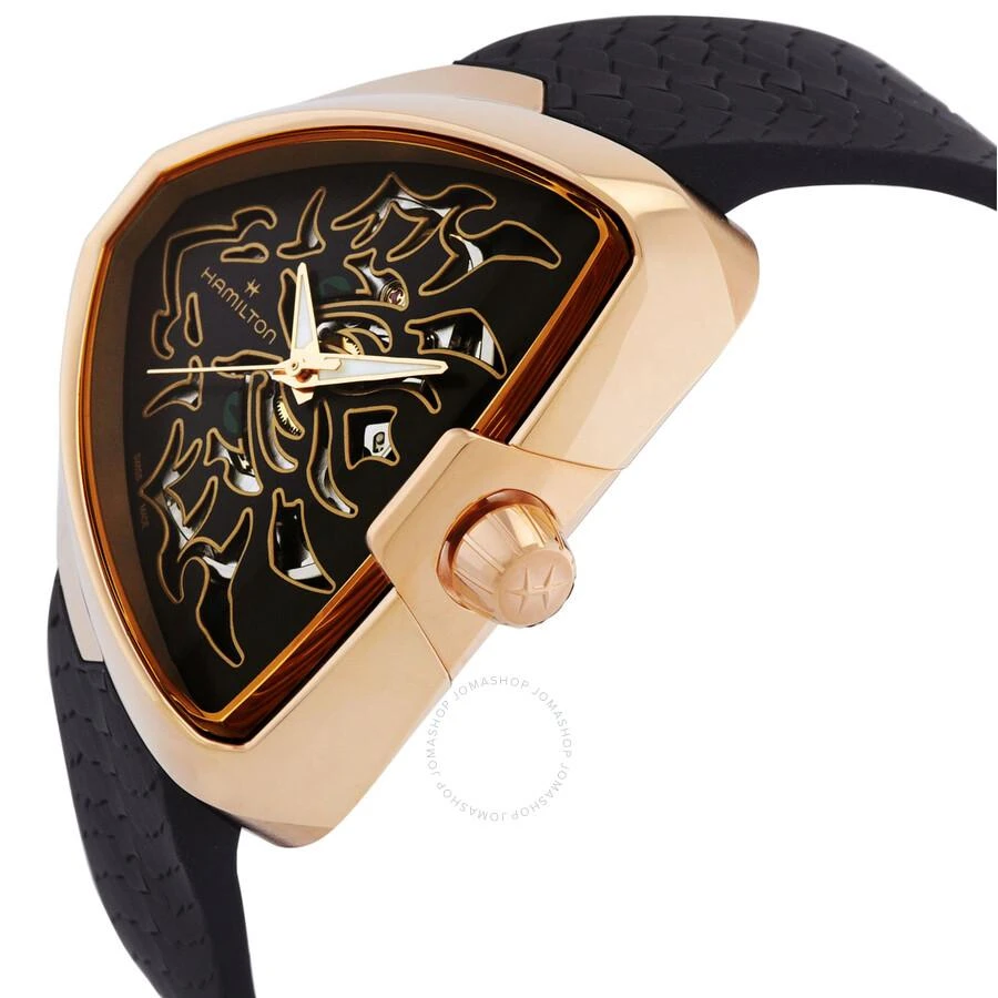 Hamilton Ventura Elvis80 Skeleton Dragon Automatic Black Dial Watch H24525332 2