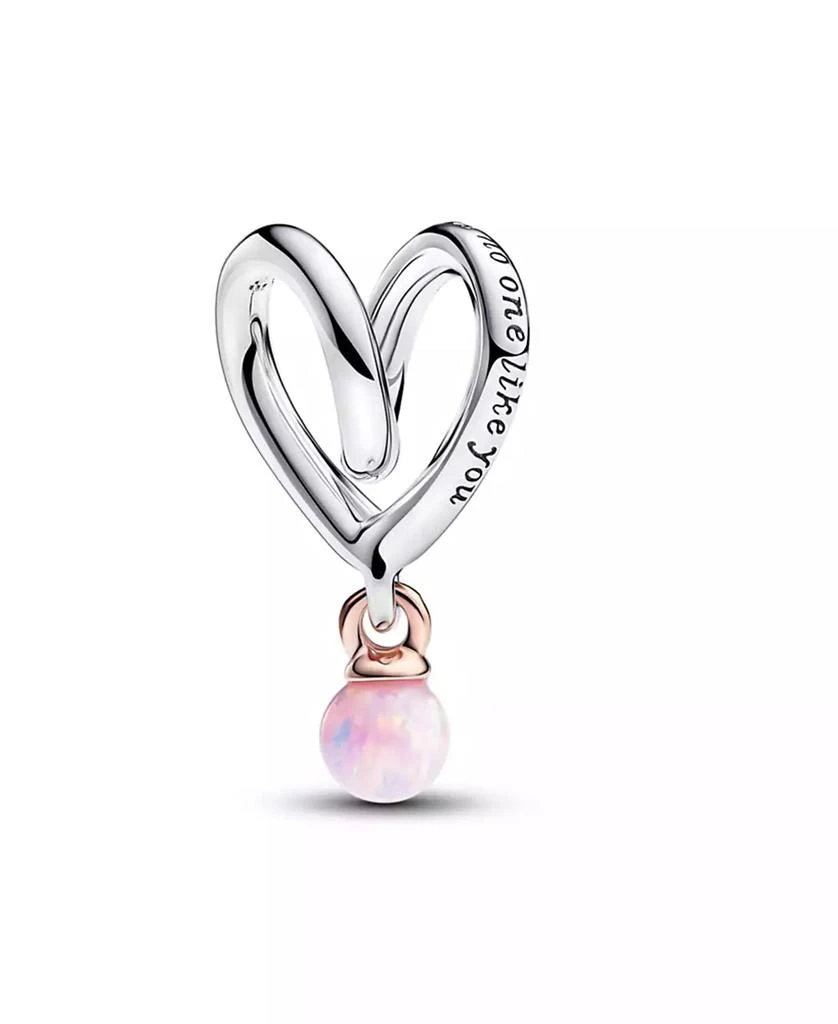 PANDORA Two-Tone Wrapped Heart Charm 2