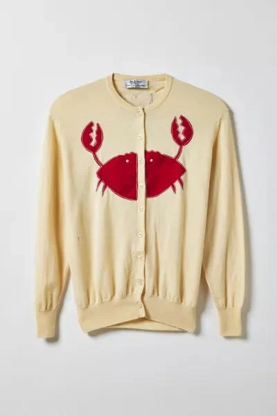 MAGG'S RAGS Vintage By Magg’s Rags Crab Split Patched Graphic Cardigan 1