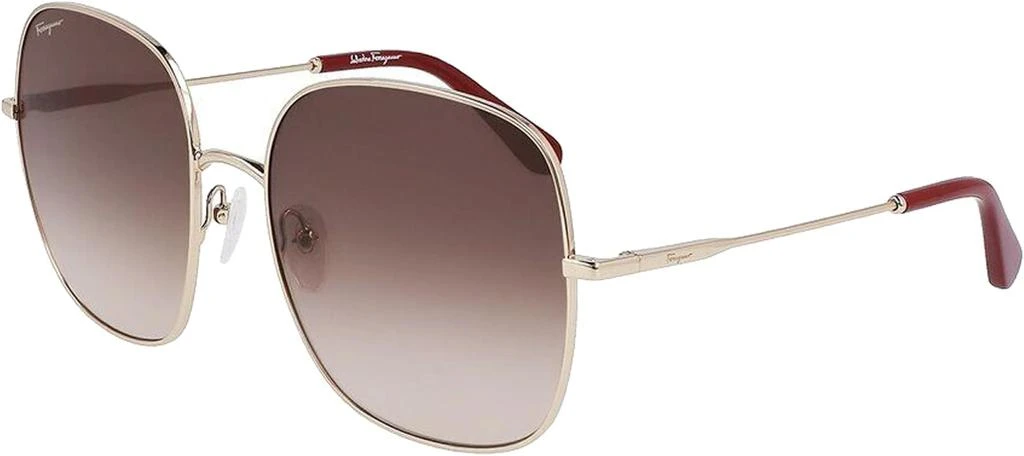 Salvatore Ferragamo Ferragamo Women's 60mm Gold Sunglasses 1