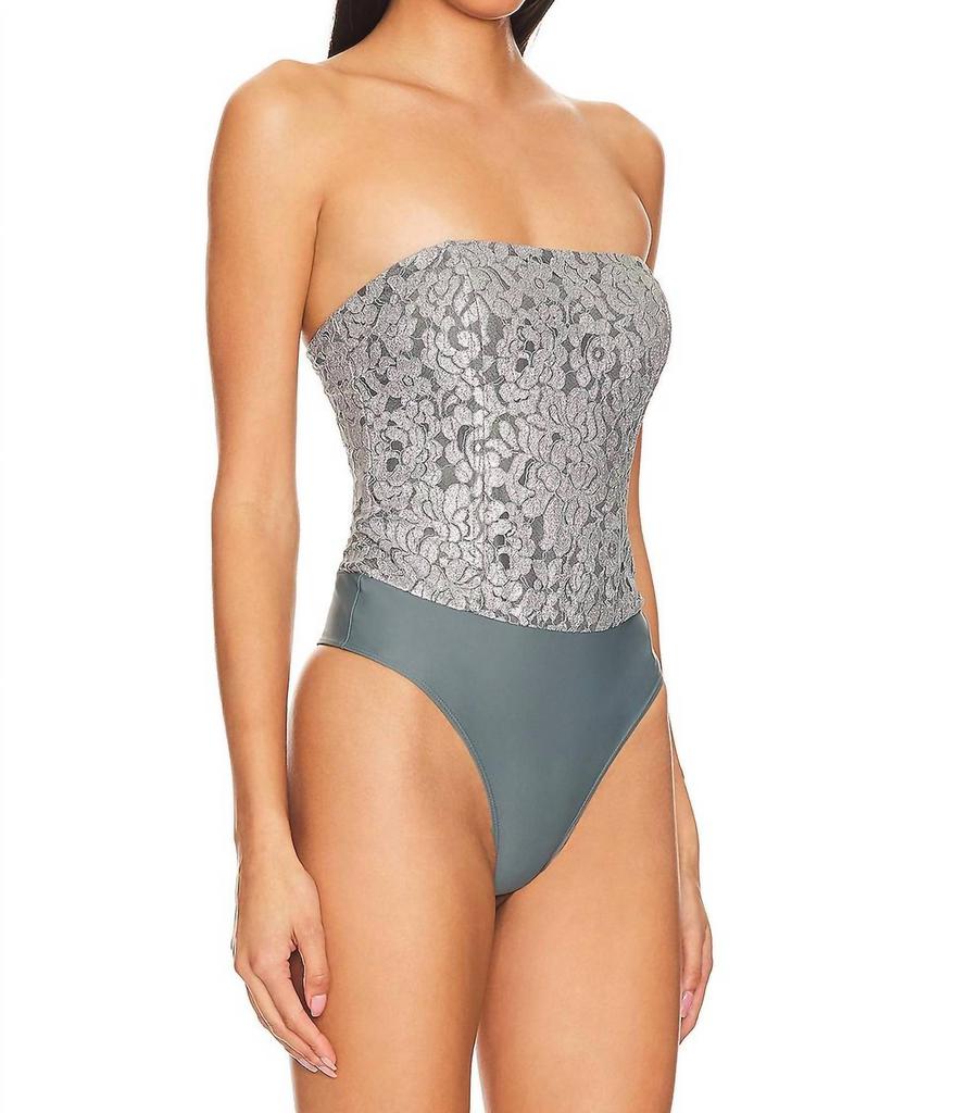 CAMI NYC Cami Nyc - Reina Metallic Bodysuit
