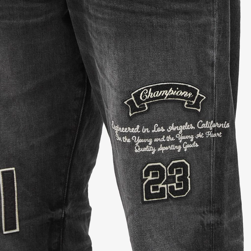 AMIRI AMIRI Hockey Logo Straight Jeans 5