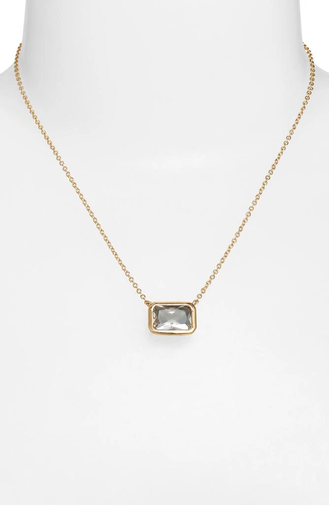 Nordstrom Emerald Cut Cubic Zirconia Pendant 1