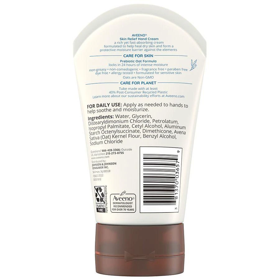 Aveeno Skin Relief Intense Moisture Hand Cream Fragrance-Free 2