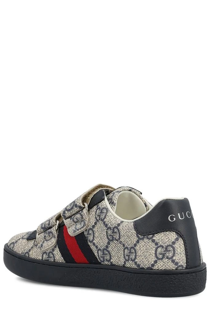 Gucci Gucci Kids Ace GG Supreme Round Toe Sneakers 3