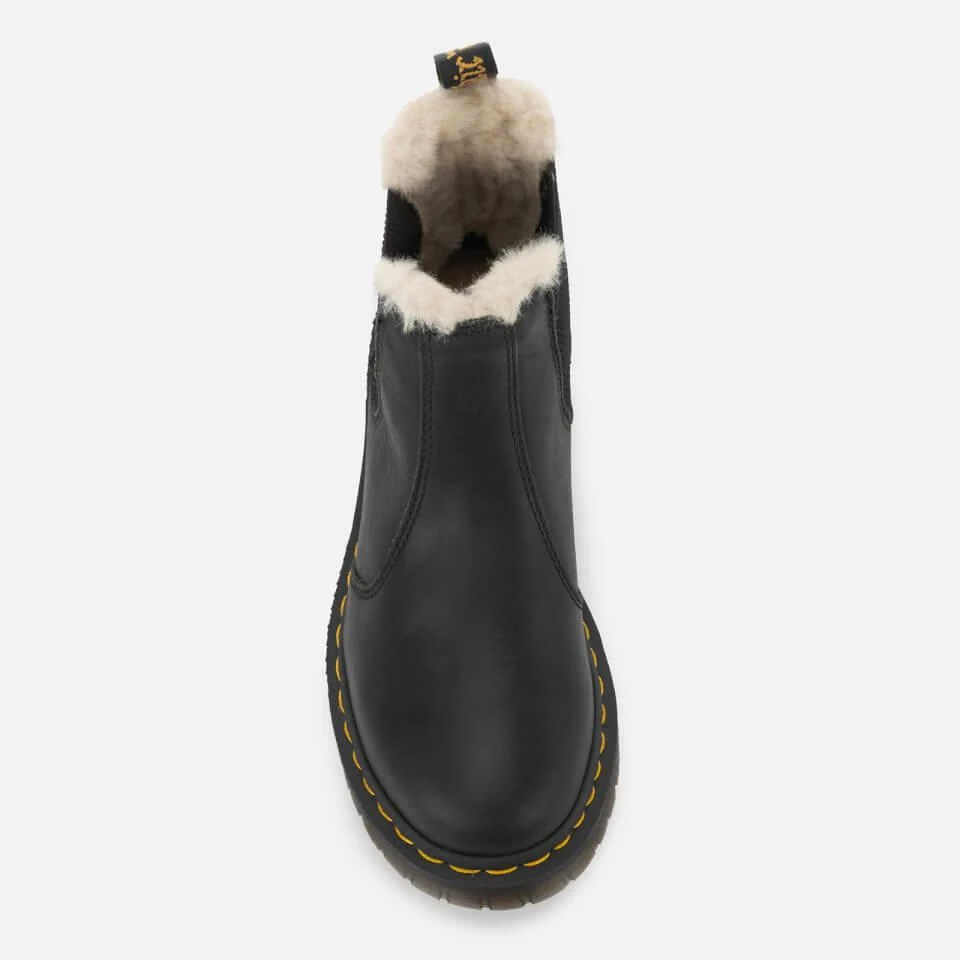 Dr. Martens DR. MARTENS WOMEN'S 2976 LEONORE FAUX FUR LINED CHELSEA BOOTS - BLACK 3