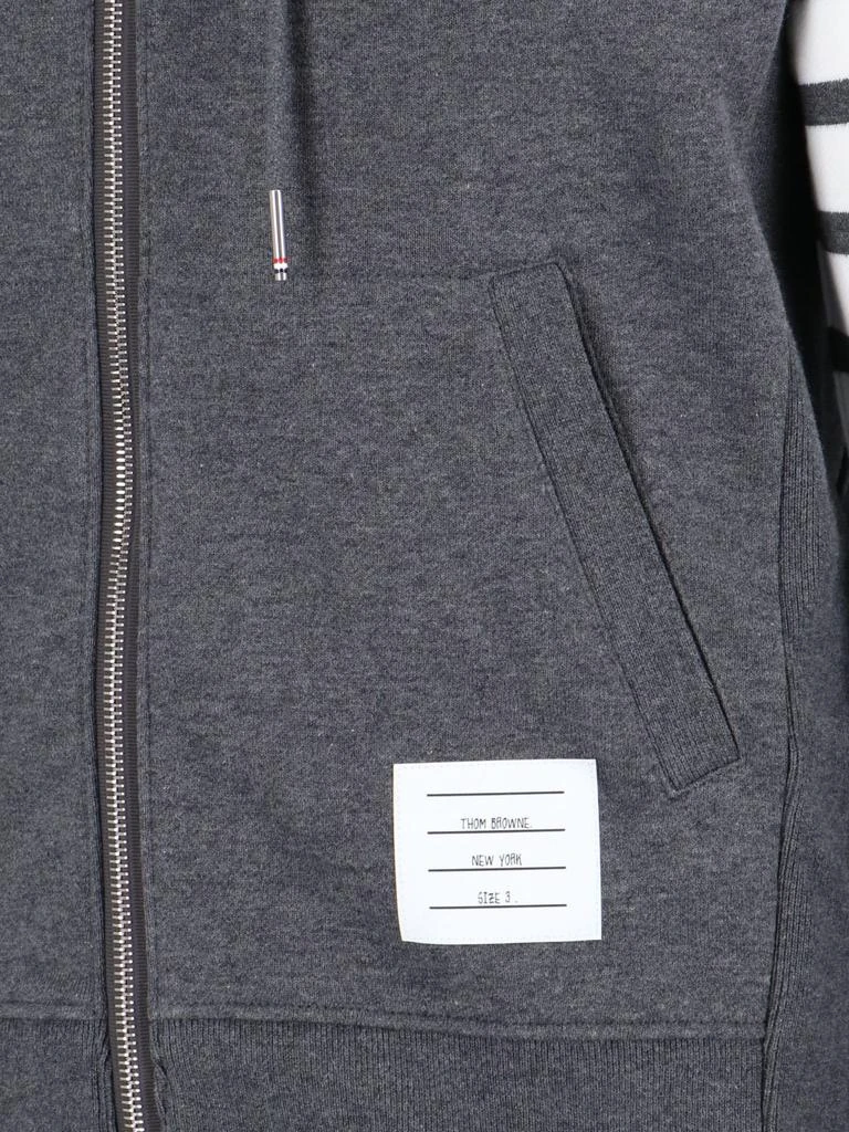 Thom Browne Thom Browne Classic Loopback 4-Bar Zip Hoodie 4