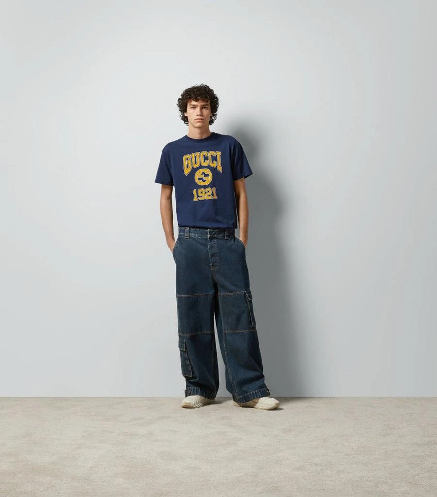 Gucci Cotton Jersey Logo 1921 T-Shirt 3