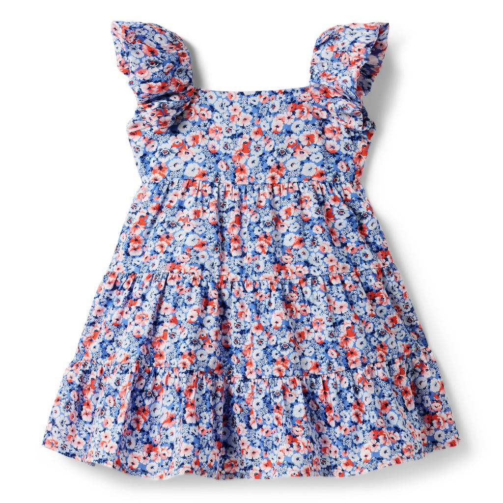 Janie and Jack Girls Ditsy Floral Dress (Toddler/Little Kid/Big Kid)